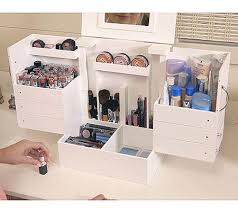 Deluxe Cosmetic Box With Mirror By Lori Greiner Page 1 Qvc Com Lori Greiner Cosmetic Box Vanity Makeup Rooms