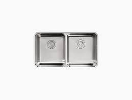 When replacing your kitchen sink, you'll normally be able to use your existing water supply pipes and waste outlet. Undertone Double Equal Undermount Kitchen Sink K 3351 Kohler Kohler