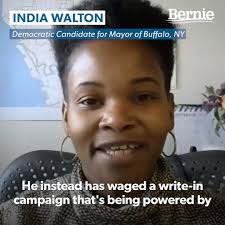 "This is about working class folks finally stepping up and saying, 'enough  is enough.' We're ready to reclaim our seat of power and make sure we do  what's right for the many.", India Walton For ...
