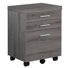 Monarch Specialties Dark Taupe Reclaimed Look 3 Drawer File Cabinet Castors Review Filing Cabinet Office Furniture File Cabinets Monarch Specialties