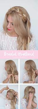 Braided Headband Hairstyle Tutorial Hair Romance Braided Headband Hairstyle Braided Headband Hairstyle Tutorial Braid Headband Tutorial