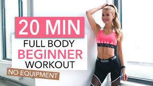 Want instant access to 1,000+ workout routines? 20 Min Full Body Workout Beginner Version No Equipment I Pamela Reif Youtube
