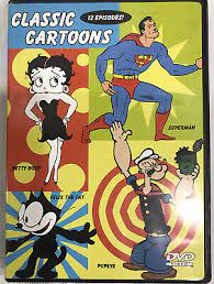 Classic Cartoons DVD Set Superman Popeye Felix The Cat Betty Boop 12  Episodes! | eBay