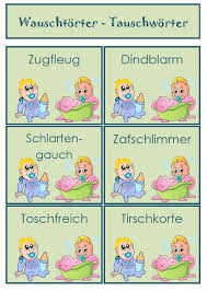 Wauschtorter Tauschworter Unterrichtsmaterial In Den Fachern Daz Daf Deutsch In 2020 Zusammengesetzte Worter Unterrichtsmaterial Daf