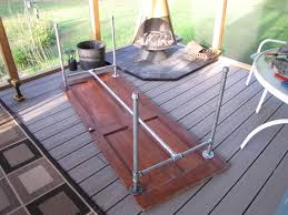 Galvanized dining table pipe legs furniture custom table legs coffee table legs industrial table leg dining bench table office desk base. Diy Table Made From An Old Door And Galvanized Pipe
