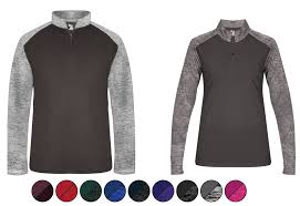 Quarter Zip Pullover Jackets Badger Sport Tonal Blend 1 4 Zip