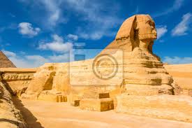 The great sphinx of giza is located near the pyramids. Agyptische Sphinx Kairo Gizeh Agypten Reise Hintergrund Fototapete Fototapeten Myloview De