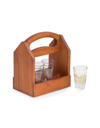 It also includes three storage drawers. Wooden Shot Glass Holder Pour Homme