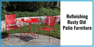 Refinishing Rusty Old Patio Furniture Patio Productions Iron Patio Furniture Wrought Iron Patio Furniture Metal Patio Furniture
