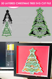 The graphics fairy's christmas images archives are quite extensive, with so many images to choose from. 3d Layered Christmas Tree Cut File Mandala Tree 1027726 Paper Cutting Design Bundles