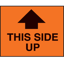 This end up label printable free printable labels & templates. This Side Up Fluorescent Shipping Labels Seton