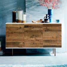 Reclaimed Wood Lacquer Buffet Table