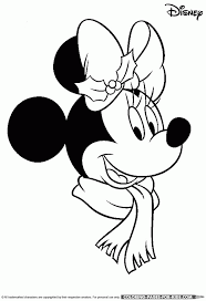 Baby mickey mouse christmas coloring pages. Minnie Mouse Christmas Coloring Page Coloring Home