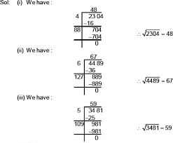 Cbse 8 Math Cbse Squares And Square Roots Ncert Solutions