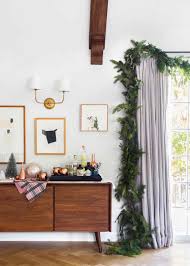 17 Of Our Favorite Christmas Tree Garland Decorating Ideas Home Decor Interior Dining Room Credenza