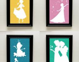 frozen fever on etsy a global handmade and vintage marketplace frozen room frozen silhouette frozen bedroom decor