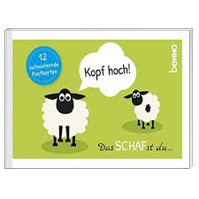 Kopf Hoch Das Schafst Du 12 Aufmunternde Postkarten Amazon De Bucher