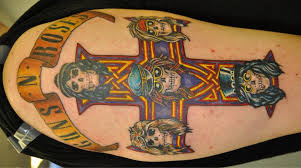 Almost files can be used for commercial. Tattoo Guns N Roses Cross Tattoo Design