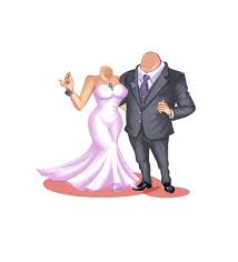 Best Wedding Couple Body Without Head Caricature Png Caricature Computer Generated Imagery Wedding Caricature