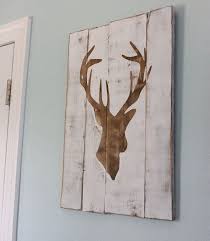 Designer Dog Collar S12513 Deer Head Silhouette Cabin Decor Art