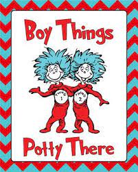 Dr Seuss Classroom Boy Girl Potty Signs Dr Seuss Quotes Halloween Quotes Seuss Quotes