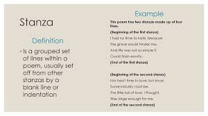 And not a drop of moonlight. Stanzas Definition And Examples In Poetry