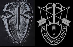 See more ideas about roman reigns, roman reigns logo, reign. I Figured Out What Roman Reigns Logo Design Is Based Off Of The Army Special Forces Insignia Imgur