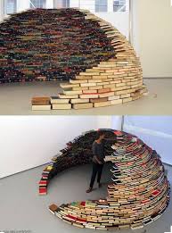 14 Creative Reading Nook Ideas Including This Curved Book Fort Book Organization Cool Stuff Creative