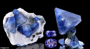 Benitoite The Rarest Gemstone Found Only In California Benitoite Rare Gemstones Gemstone Brooch