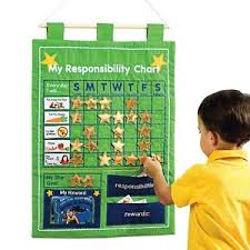 details about childrens reward responsibility fabric wall hanging chart