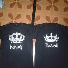 Buat baju anda sendiri dengan desain kaos online! Jual Baju Couple Nama Sendiri Kaos Couple Desain Sendiri Di Lapak Virefna Shop Bandung Bukalapak