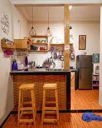 Setiap ruang pada dapur yang berukuran kecil sangat berharga, anda harus bisa dengan tepat memanfaatkannya. 11 Desain Dapur Dan Ruang Makan Yang Jadi Satu Sempit Tak Apa Asal Multifungsi Rumahmu