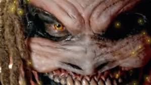 A likeness of bray's head, with the eyes stitched shut. True Story Behind Bray Wyatt S New Wwe Gimmick