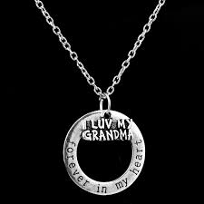 Grandma family name necklace in 925 sterling silver, room to grow, personalized gift for mothers and grandmothers, minimalist, many names. Vintage Forever In My Heart Pendant I Love You Grandma Necklace Women Nana Grandmother Jewelry Family Charm Chain Necklaces Gift Grandma Necklace Chain Necklacenecklace Women Aliexpress