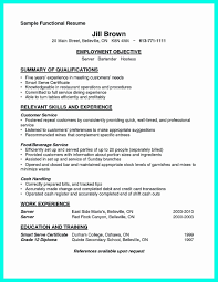 servers resume job description awesome