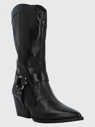 Bota Cuero Tim Negro-Hush Puppies Chile