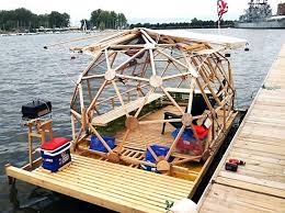 this geodesic houseboat cost less than