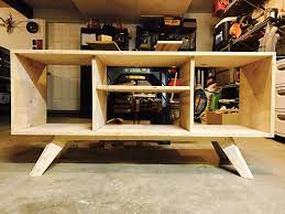Assemble side cabinet carcass boxes of entertainment center. Tv Stand Made From Birch Plywood Diy Tv Stand Tv Stand Plans Diy Projects Design