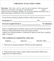 Printable Self Evaluation Examples Staff Performance Appraisal ...