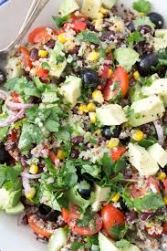 Black Bean Taco Salad With Lime Vinaigrette Quinoa Black Bean Salad Recipe Black Bean Quinoa Food Recipes Bean Salad