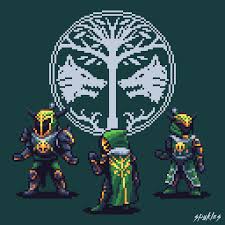 Everything has been figured out, except how to live. Destiny Pixel Art Guardian By Spykles