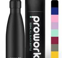 Proworks Thermosflasche, BPA-frei, wiederverwendbar, hält warm und kalt,  bis zu 24 Stunden, für Sport, Fitnessstudio, Reise – 350 ml, 500 ml, 750  ml, ...