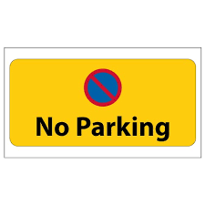 We have so many questions. No Parking Sign