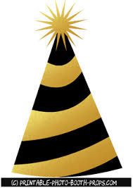 Black And Gold Hat Black And Gold Party Cap Prop Photo Booth Printables Photo Booth Props Booth Props