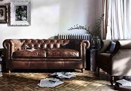 New England Newport Small Leather Chesterfield Sofa Chesterfield Sofa Living Room Leather Sofa Chesterfield Living Room