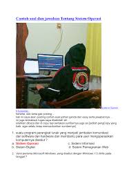 Contoh Soal Dan Jawaban Tentang Sistem Operasi Doc
