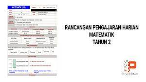 From a simple text adventure to. Rph Matematik Tahun 2 Kssr Semakan Pendidik2u