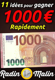 Gagner 1000€ avec son blog, cela permet de rentrer largement dans ses frais. Comment Gagner 1000 Euros Rapidement Voici 11 Idees Radin Malin Blog En 2020 Gagner De L Argent Radin Malin Comment Gagner
