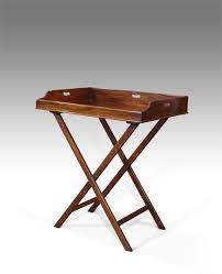 Prices for butler trays on stands start at $1,250 and top out at $3,800 with the average selling for $1,975. Georgian Butlers Tray Antique Tray On Stand Antique Butler S Tray 18th Century Antiques 19th Century Antiques Antiques Sussex Antique Furniture Uk Other Tables