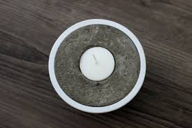Molded concrete tea light holders. Concrete Tea Light Candle Holders Pretty Handy Girl